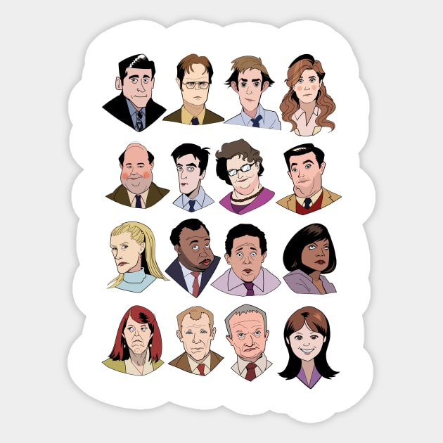 the office Sticker by DinoWorld